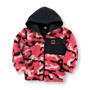 NWT 4T Buffalo Outdoors®  Workwear Kid's Pocket‎ Sherpa Jacket Girls Pink Camo